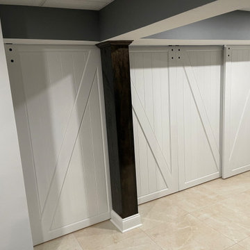 Barn doors add character to any space in the home