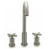 2-Handle High-Arc Bathroom Faucet, Brushed Nickel, 8"