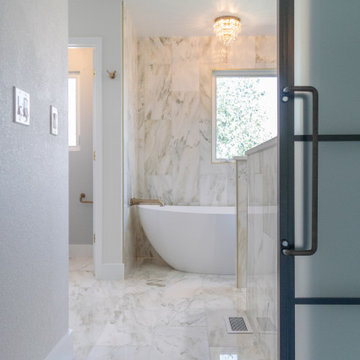 Fireplace, Master Bath and Entryway + Staircase renovation