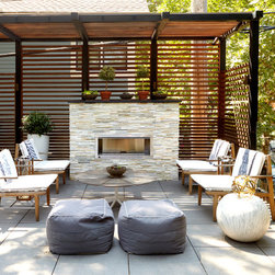 Kalea Bay Outdoor Fireplace - Outdoor Fireplaces