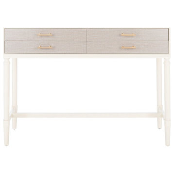 Grace 4 Drawer Console Table White