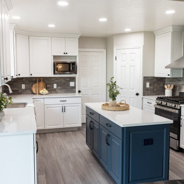 White Out Traditional Kitchen Remodel