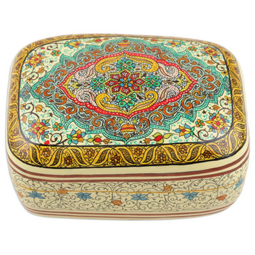Novica Handmade Persian Delight Decorative Papier Mache Box