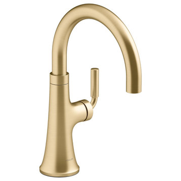 Kohler K-23767 Tone 1.5 GPM 1 Hole Bar Faucet - Vibrant Brushed Moderne Brass