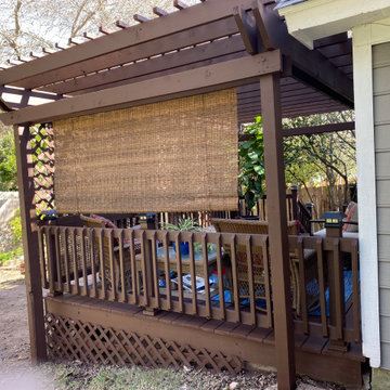 Staining Deck and Pergola Padre Brown