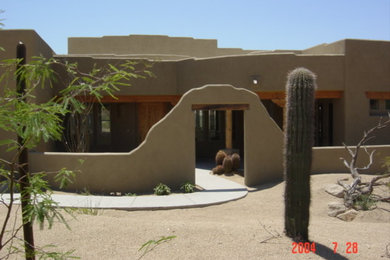 Mediterranean exterior home idea in Phoenix