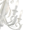 Valencia Collection 5 Light Shiny White Chandelier (49065-69)