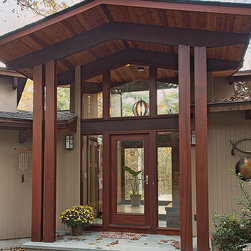 Mahogany Glass Door - Front Doors