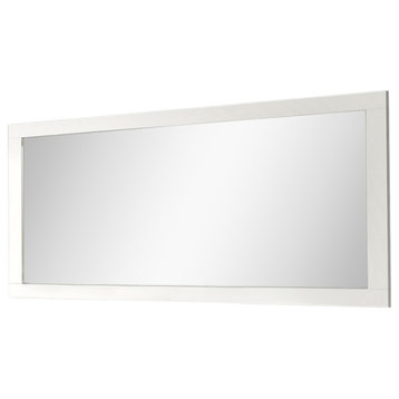 Eviva Aberdeen 72" Transitional White Bathroom Vanity Mirror