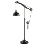 Lite Source - Lite Source LS-83118 Garrett - One Light Floor Lamp - Garrett One Light Floor Lamp Dark BronzePulley Floor Lamp, Dark Bronze, Type A 60W.Dark Bronze FinishPulley Floor Lamp, Dark Bronze, Type A 60W. *Number of Bulbs: 1 *Wattage: 60W * BulbType: A *Bulb Included: No *UL Approved: Yes