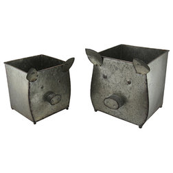 Farmhouse Outdoor Pots And Planters by Zeckos