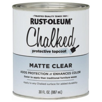 Rust-Oleum® 287722 Chalked Protective Topcoat Paint Finish, 30 Oz, Matte Clear