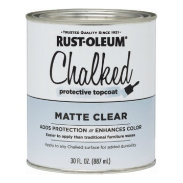 Rust-Oleum® 287722 Chalked Protective Topcoat Paint Finish, 30 Oz, Matte Clear