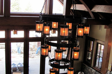 Mountain style living room photo in Other