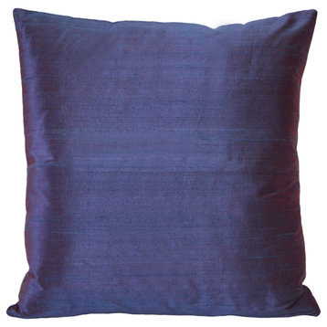 Pillow Decor Sankara Silk Throw Pillows 20"x20", Purple
