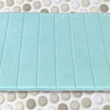 Large-Sized, Memory Foam Bath Mat in Spa Blue