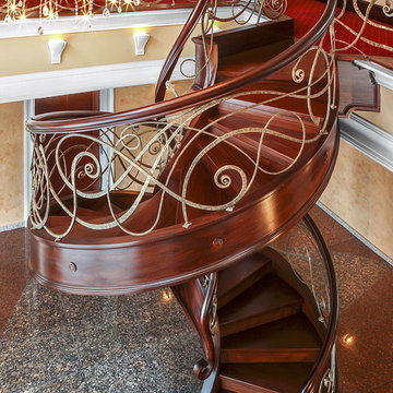 ST433 Spiral Curved Stairs