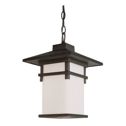 Trans Globe Lighting - Trans Globe Lighting 40024 BK Outdoor Pendant Craftsman Outdoor - Outdoor Hanging Lights