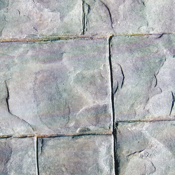 stamped concrete pool deck