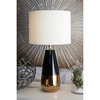 Sarah Ceramic Linen Shade Table Lamp, 25"