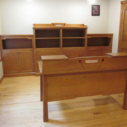 Custom Rosebud Home Office Furniture - Desks And Hutches
