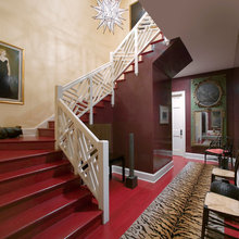 red stairs or burgandy stairs
