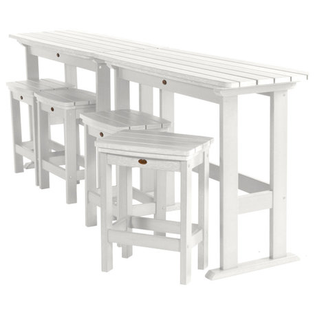 Lehigh 6pc Counter Height Balcony Set, White