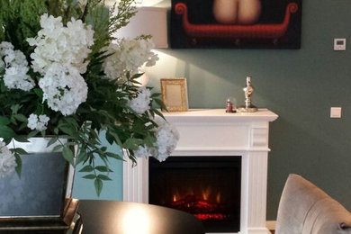Example of a trendy living room design in Other