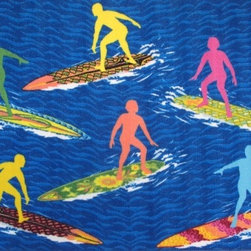 LA Rug Inc - Surfs "R" Us Rug, Multi-Color, 39"x58" - Kids Rugs