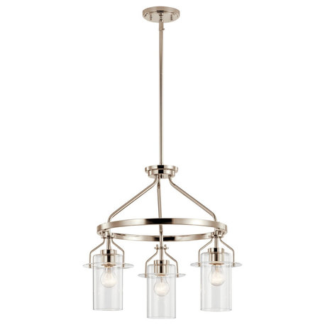 Kichler Everett 3-LT Pendant 52377PN - Polished Nickel