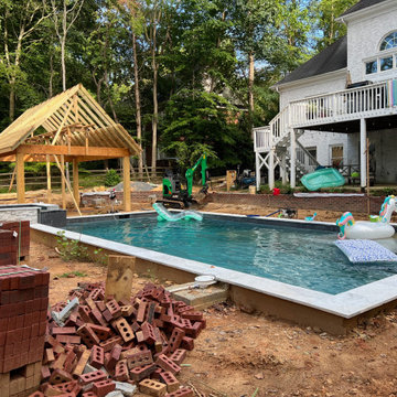 Cabana & Pool deck (before)