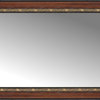 41"x26" Custom Framed Mirror, Ornate Brown