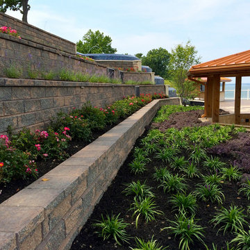 Lakefront Resort Inspired Pool, Patio and Suspended Deck