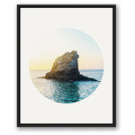 DDCG - Fortitude Dreams Circle Print
 24x30 Black Floating Framed Canvas - Create a calming coastal oasis with this beach-inspired wall art. This nautical accessory helps make any home a beach house. Made ready to hang for your home, this wall art is durable and lightweight. The result is a beautiful piece of artwork that will add a touch of seaside sentiment to your home.
