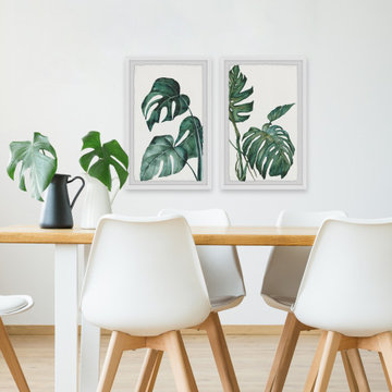 Split Leaves Diptych