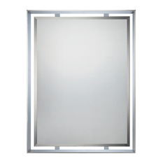 Chrome Bathroom Mirrors Creative Decoration Bathroom Design Using Drum White Gl Wall Sconce Including Double Rectangular Chrome Mirrors Ideas And Marble Vanity Tops