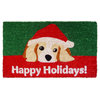 Entryways Dog Lovers' Holiday Hand Woven Coconut Fiber Doormat