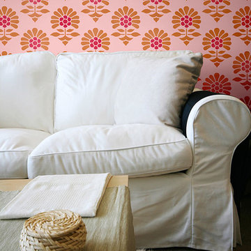 Indian & Paisley Wall Stencil Projects