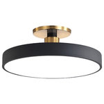 Mirodemi - Minimalist Led Ceiling Lamp for Bedroom, Kitchen, Balcony, Corridor, Black, Dia11.8xh5.1", Warm Light - Minimalist Led Ceiling Lamp for Bedroom, Kitchen, Balcony, Corridor from MIRODEMI will perfectly fit into your interior and, thanks to modern and high-quality materials, will serve for many years.