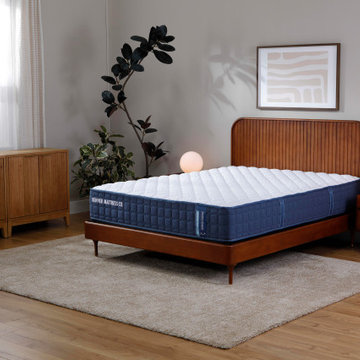 Modern Organic Bedroom Featuring the Doctor's Choice® Original Firm Mattress