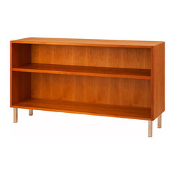 Mid-Century Modern Bookcase in Cherry - Bookcases