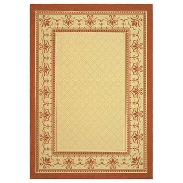 Courtyard Brown/Red Area Rug CY0901-3201 - 7'10" x 7'10" Square