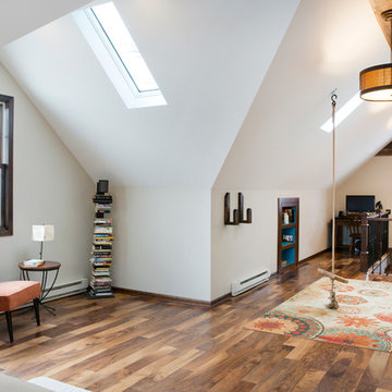 Attic master suite with a Hobbit Hole