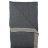 Gray Knit Rectangular Throw Blanket 50" x 60"