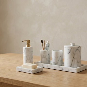 Luxury Marble Bathroom Accessories | Bespoke Stone Essentials
