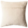 18 in. Dash Cowhide Pillow in White