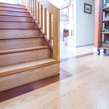 Private Home - Red Oak with Brazillian Cherry border
