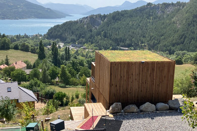 Idées déco pour une façade de maison campagne.