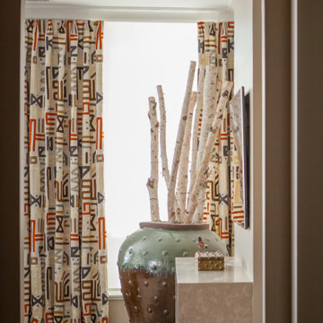 Geometric Drapes with Oversized Urn