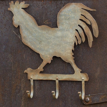 Rustic Rooster Wall Hook